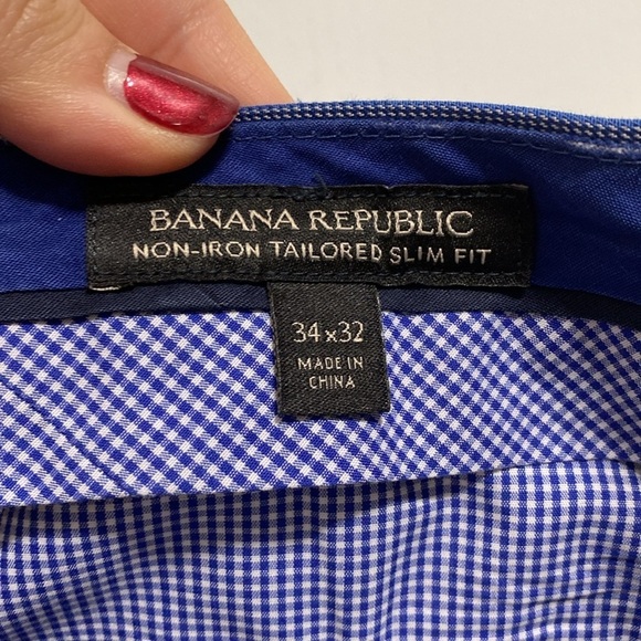 Banana Republic Mens Non Iron Tailored Slim Fit - Picture 7 of 8